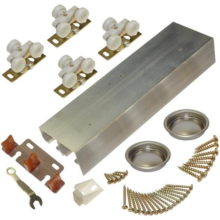 Johnson Hardware ByPass Door Hardware Set, 48 in L Track 138F482D